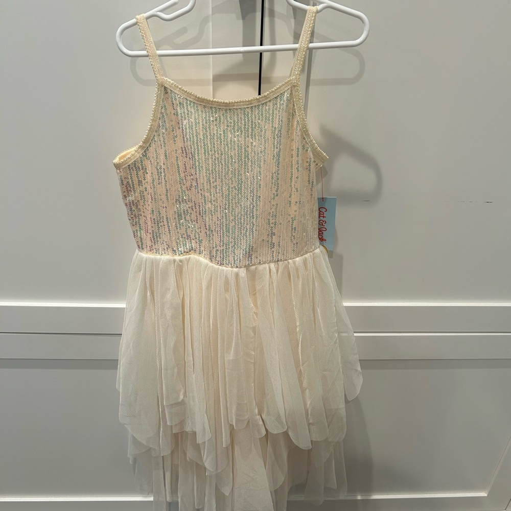 NWT Cat & Jack Sequin & Tulle Dress Size M